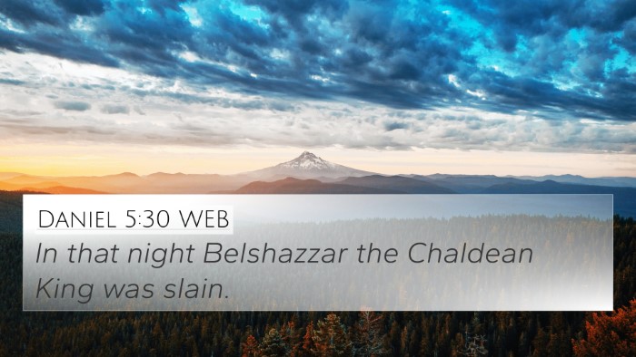 Daniel 5:30 WEB Bible Verse Image