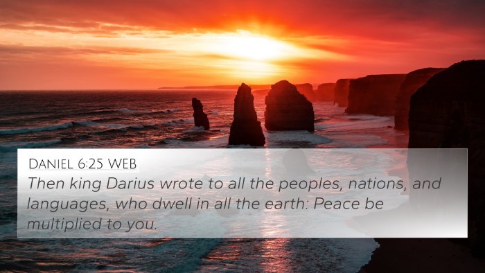 Daniel 6:25 WEB Bible Verse Image