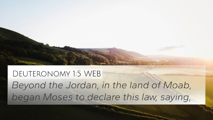 Deuteronomy 1:5 WEB Bible Verse Image
