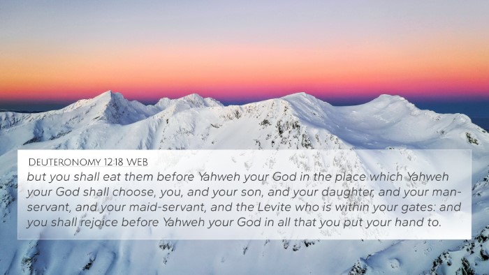 Deuteronomy 12:18 WEB 4K Wallpaper - but you shall eat them before Yahweh your God in - 4K Wallpaper Bible Verse