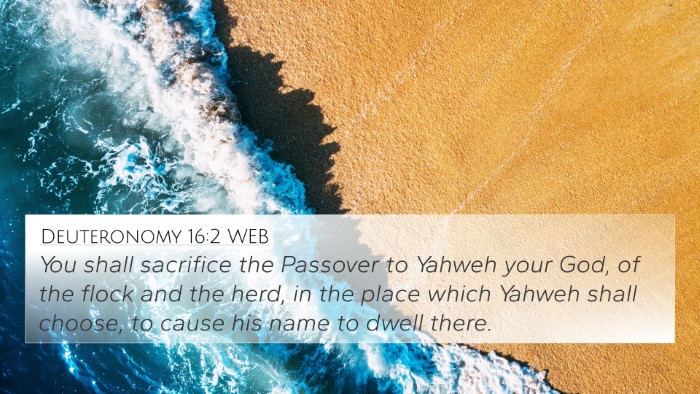 Deuteronomy 16:2 WEB Bible Verse Image