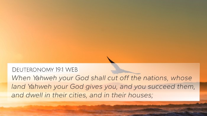 Deuteronomy 19:1 WEB Bible Verse Image