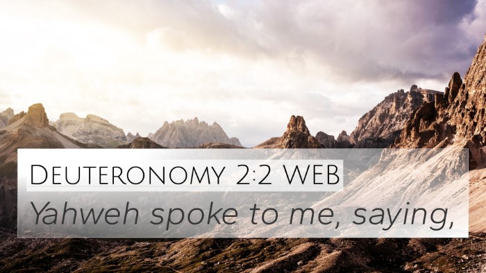 Deuteronomy 2:2 WEB 4K Wallpaper - Yahweh spoke to me, - 4K Wallpaper Bible Verse