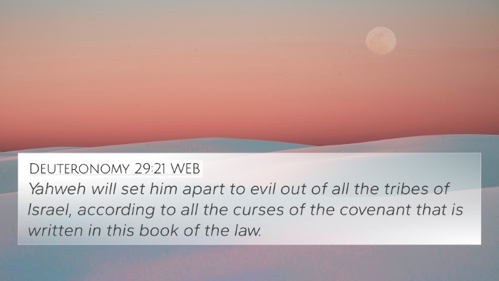 Deuteronomy 29:21 WEB Bible Verse Image