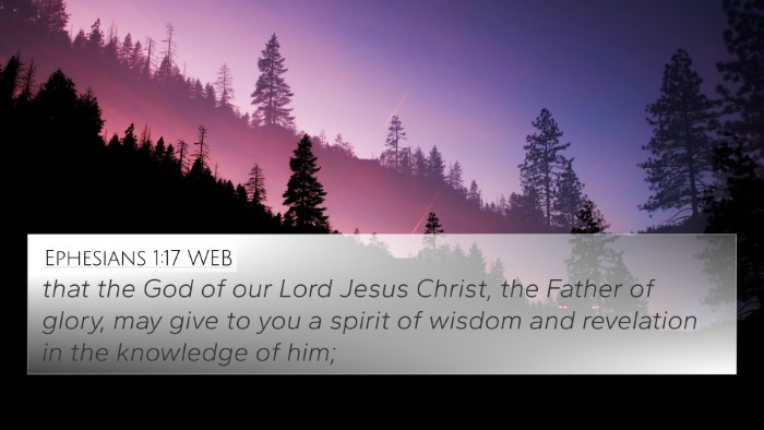 Ephesians 1:17 WEB Bible Verse Image