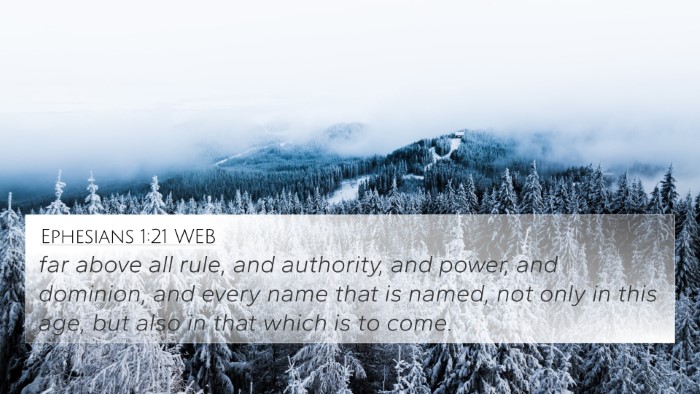 Ephesians 1:21 WEB Bible Verse Image