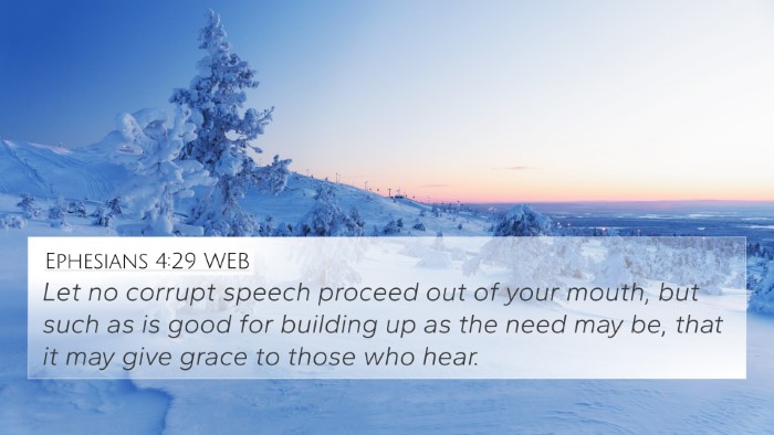 Ephesians 4:29 WEB Bible Verse Image