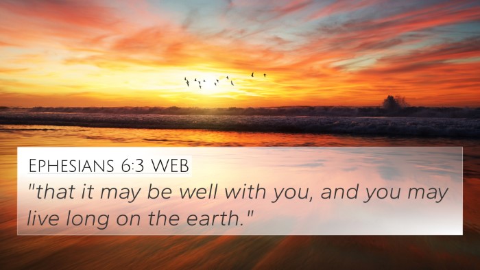 Ephesians 6:3 WEB Bible Verse Image