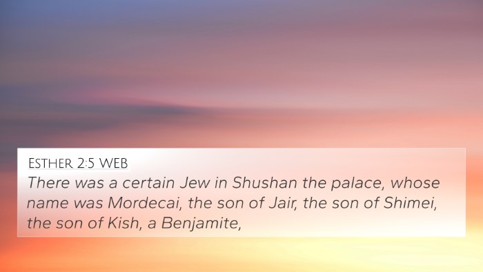Esther 2:5 WEB 4K Wallpaper - There was a certain Jew in Shushan the palace, - 4K Wallpaper Bible Verse