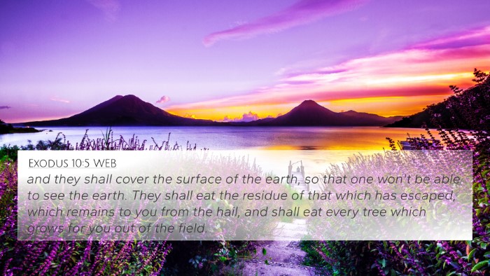 Exodus 10:5 WEB Bible Verse Image