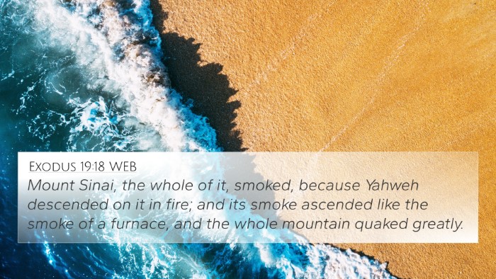 Exodus 19:18 WEB Bible Verse Image