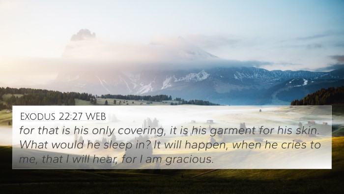 Exodus 22:27 WEB Bible Verse Image