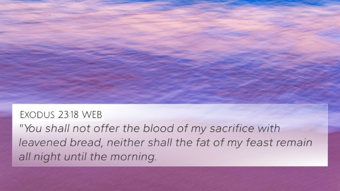 Exodus 23:18 WEB 4K Wallpaper - 