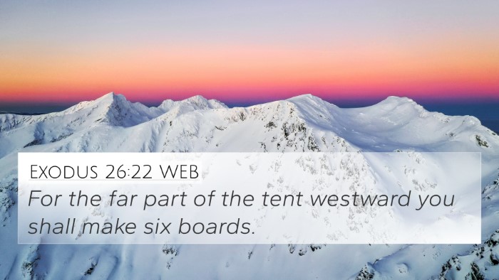 Exodus 26:22 WEB Bible Verse Image