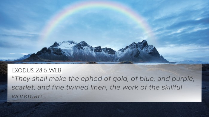 Exodus 28:6 WEB Bible Verse Image
