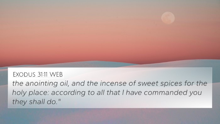 Exodus 31:11 WEB Bible Verse Image