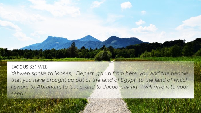 Exodus 33:1 WEB Bible Verse Image