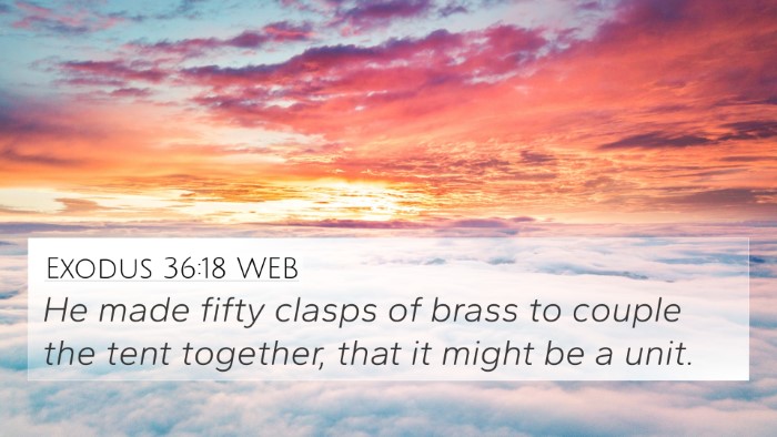 Exodus 36:18 WEB Bible Verse Image