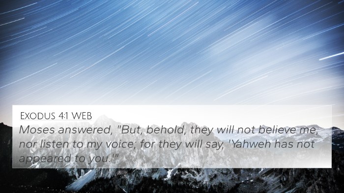 Exodus 4:1 WEB Bible Verse Image