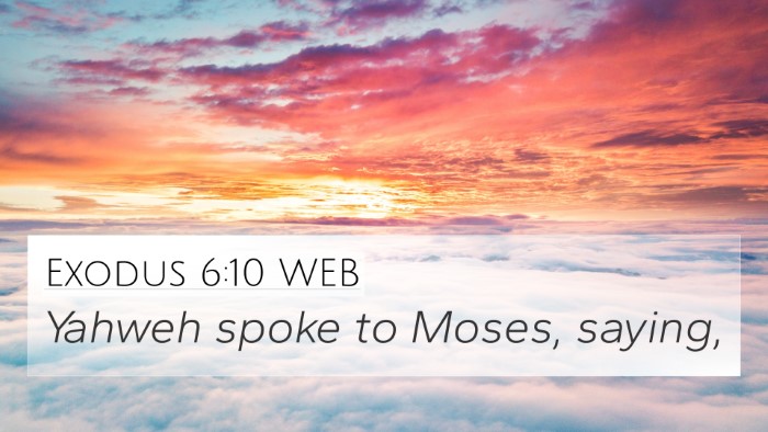 Exodus 6:10 WEB 4K Wallpaper - Yahweh spoke to Moses, - 4K Wallpaper Bible Verse