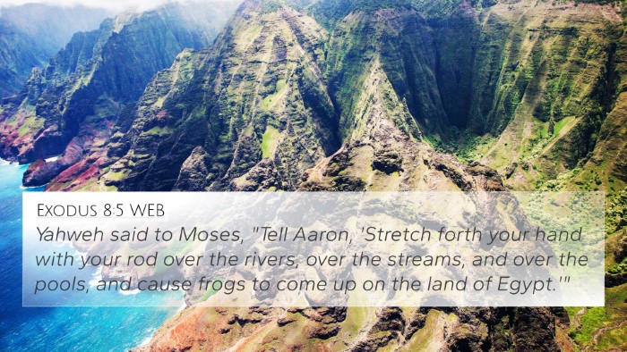 Exodus 8:5 WEB Bible Verse Image