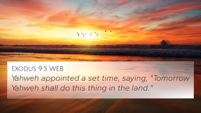 Exodus 9:5 WEB Bible Verse Image