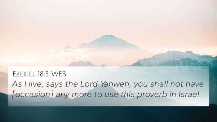 Ezekiel 18:3 WEB 4K Wallpaper - As I live, says the Lord Yahweh, you shall not - 4K Wallpaper Bible Verse