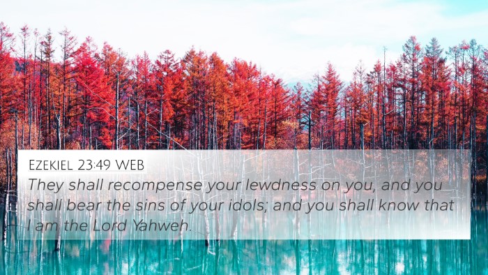 Ezekiel 23:49 WEB Bible Verse Image