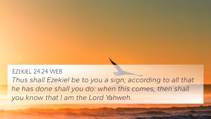 Ezekiel 24:24 WEB Bible Verse Image