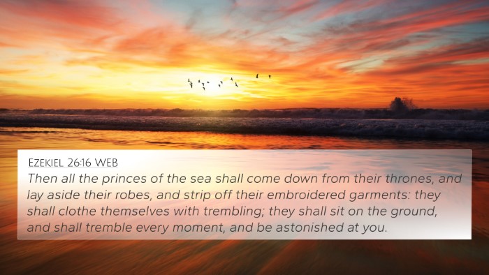 Ezekiel 26:16 WEB Bible Verse Image