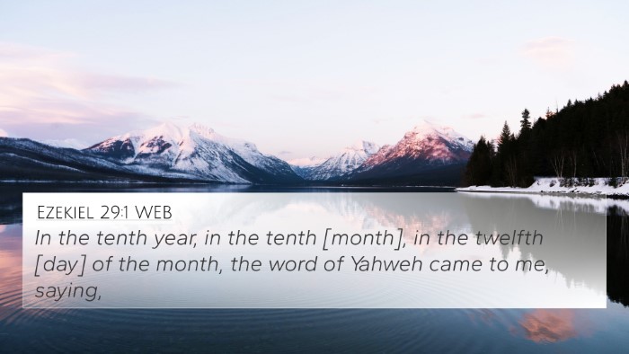 Ezekiel 29:1 WEB Bible Verse Image
