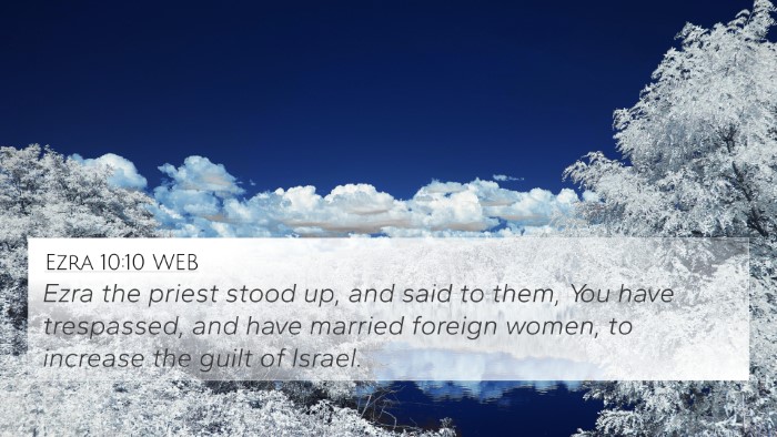 Ezra 10:10 WEB Bible Verse Image