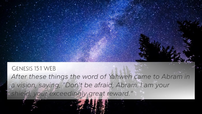 Genesis 15:1 WEB Bible Verse Image
