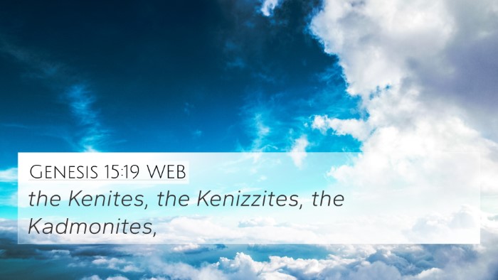 Genesis 15:19 WEB Bible Verse Image