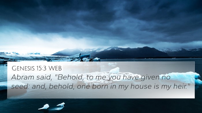 Genesis 15:3 WEB 4K Wallpaper - Abram said, 
