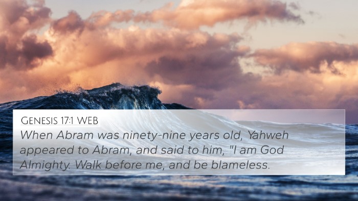 Genesis 17:1 WEB Bible Verse Image