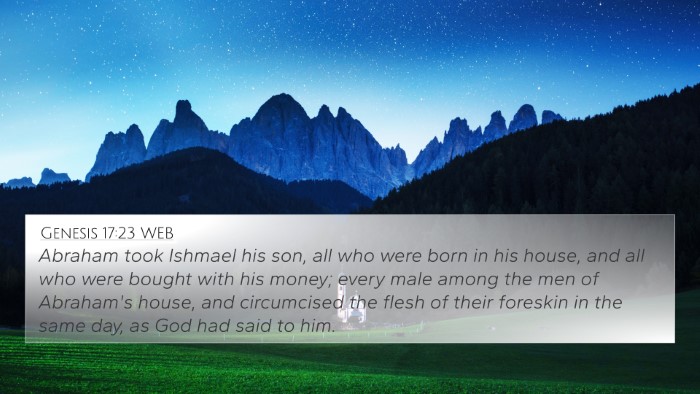 Genesis 17:23 WEB Bible Verse Image