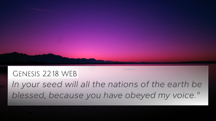Genesis 22:18 WEB Bible Verse Image