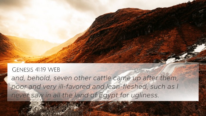 Genesis 41:19 WEB Bible Verse Image