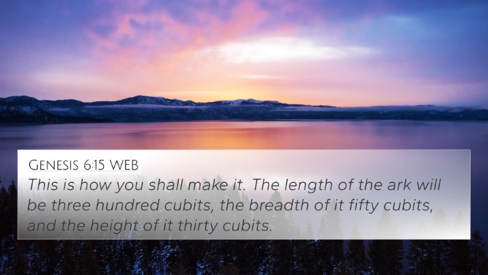 Genesis 6:15 WEB 4K Wallpaper - This is how you shall make it. The length of the - 4K Wallpaper Bible Verse