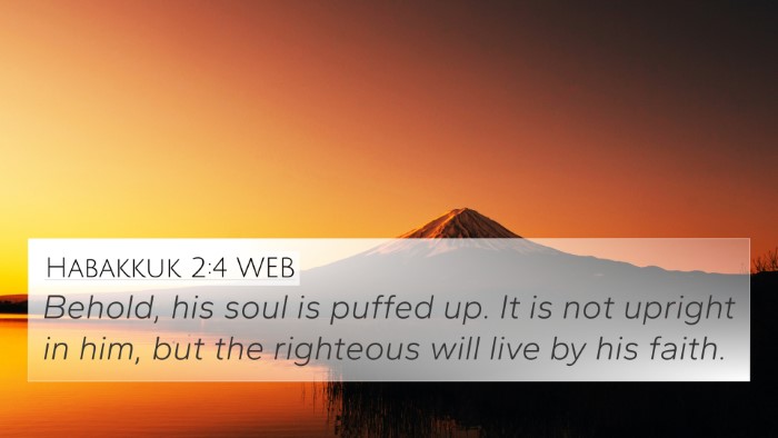 Habakkuk 2:4 WEB Bible Verse Image