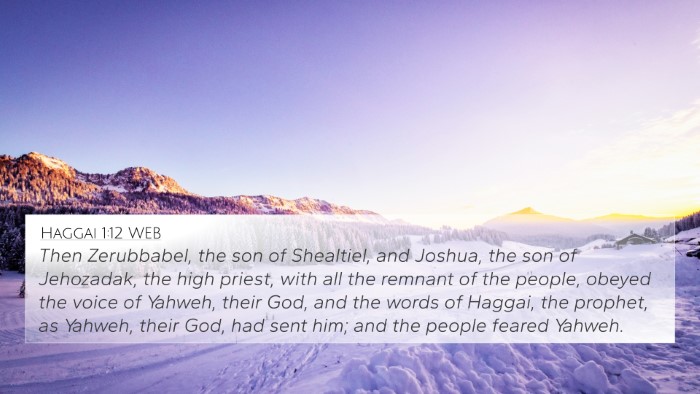 Haggai 1:12 WEB Bible Verse Image