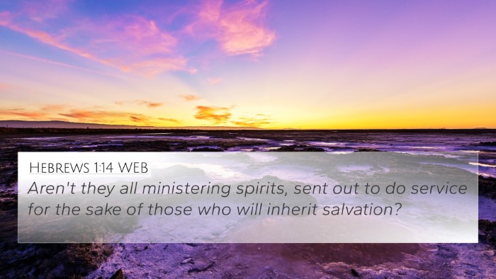 Hebrews 1:14 WEB Bible Verse Image