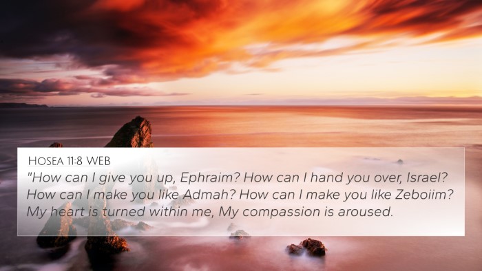 Hosea 11:8 WEB Bible Verse Image