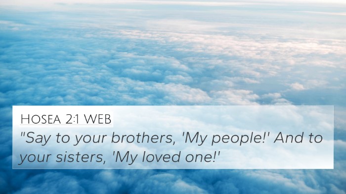 Hosea 2:1 WEB Bible Verse Image