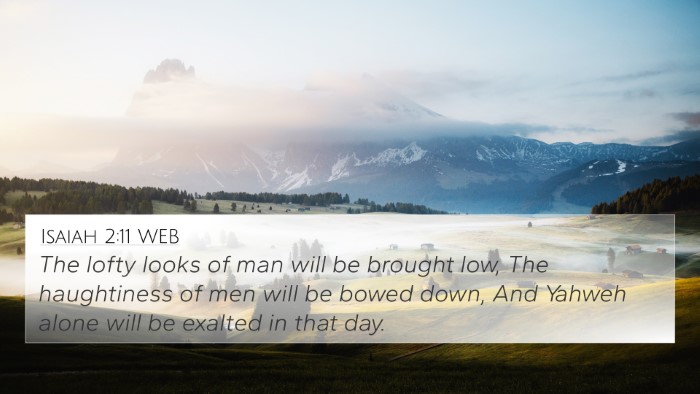 Isaiah 2:11 WEB Bible Verse Image