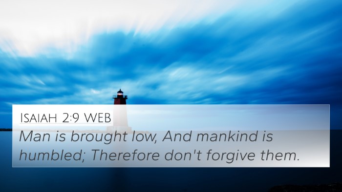 Isaiah 2:9 WEB Bible Verse Image