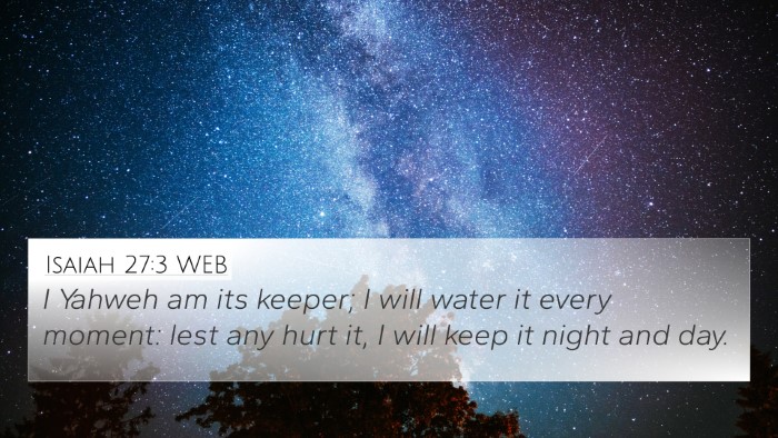 Isaiah 27:3 WEB Bible Verse Image