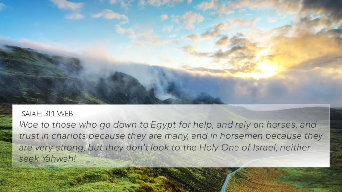 Isaiah 31:1 WEB Bible Verse Image