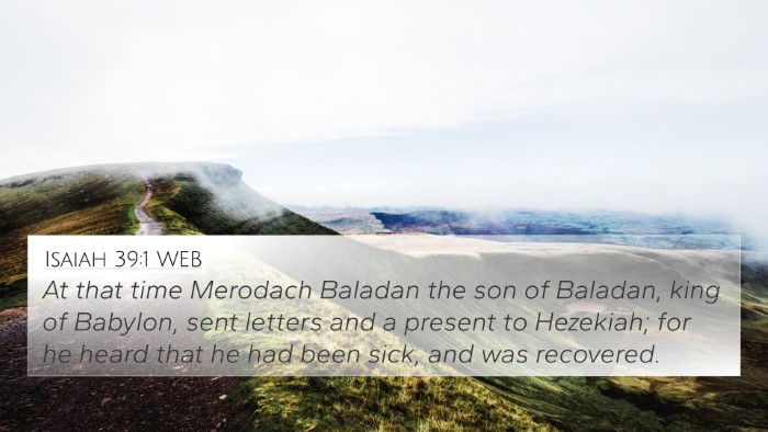 Isaiah 39:1 WEB Bible Verse Image